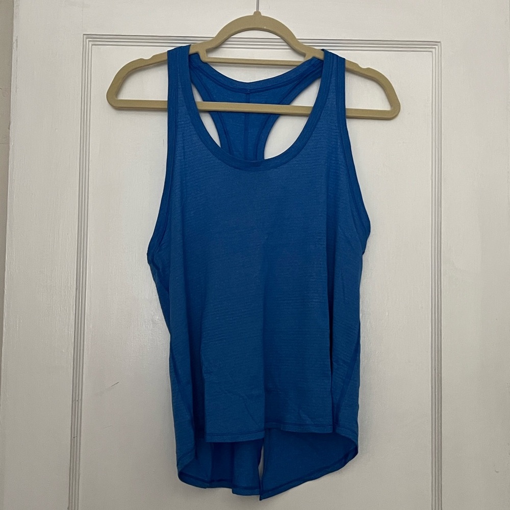 Lululemon Blue Sleeveless All Tied Up Tank Top
